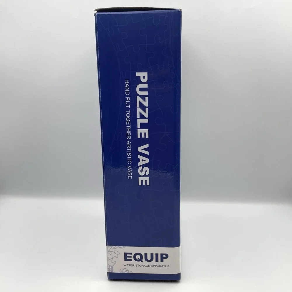 3D Puzzle Vase Blue‎ & White Porcelain Style 160 Piece Jigsaw Flower Vase